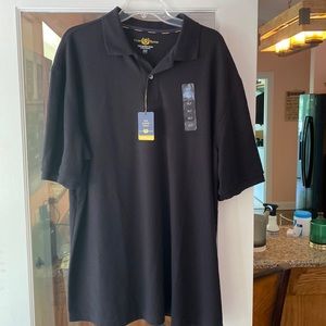 Mens black polo, XL short sleeve, Club Room XLT